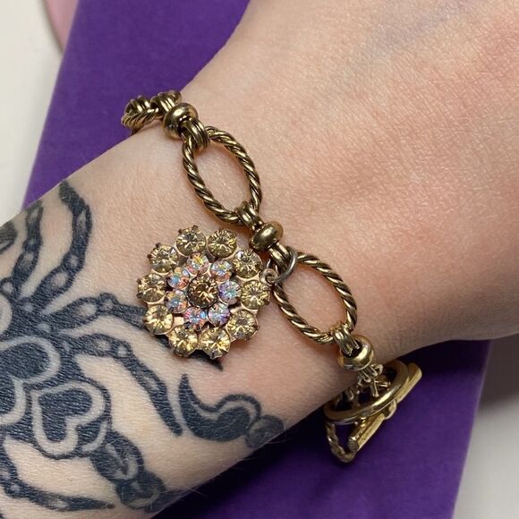 💛 Mariana Bracelet Guardian Angel AB Swarovski Crystals Bracelet - Picture 5 of 5